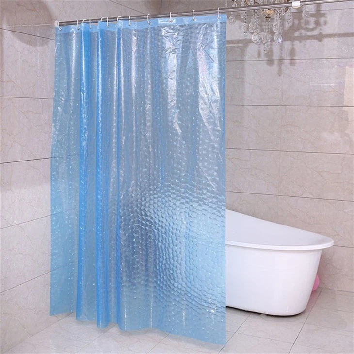 Abstract 3D The Water Cube Print Shower Curtain Oil-proof